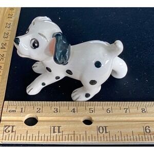 Vintage Dalmatian Dog Figurine Porcelain Ceramic Puppy Collectible Decor‎